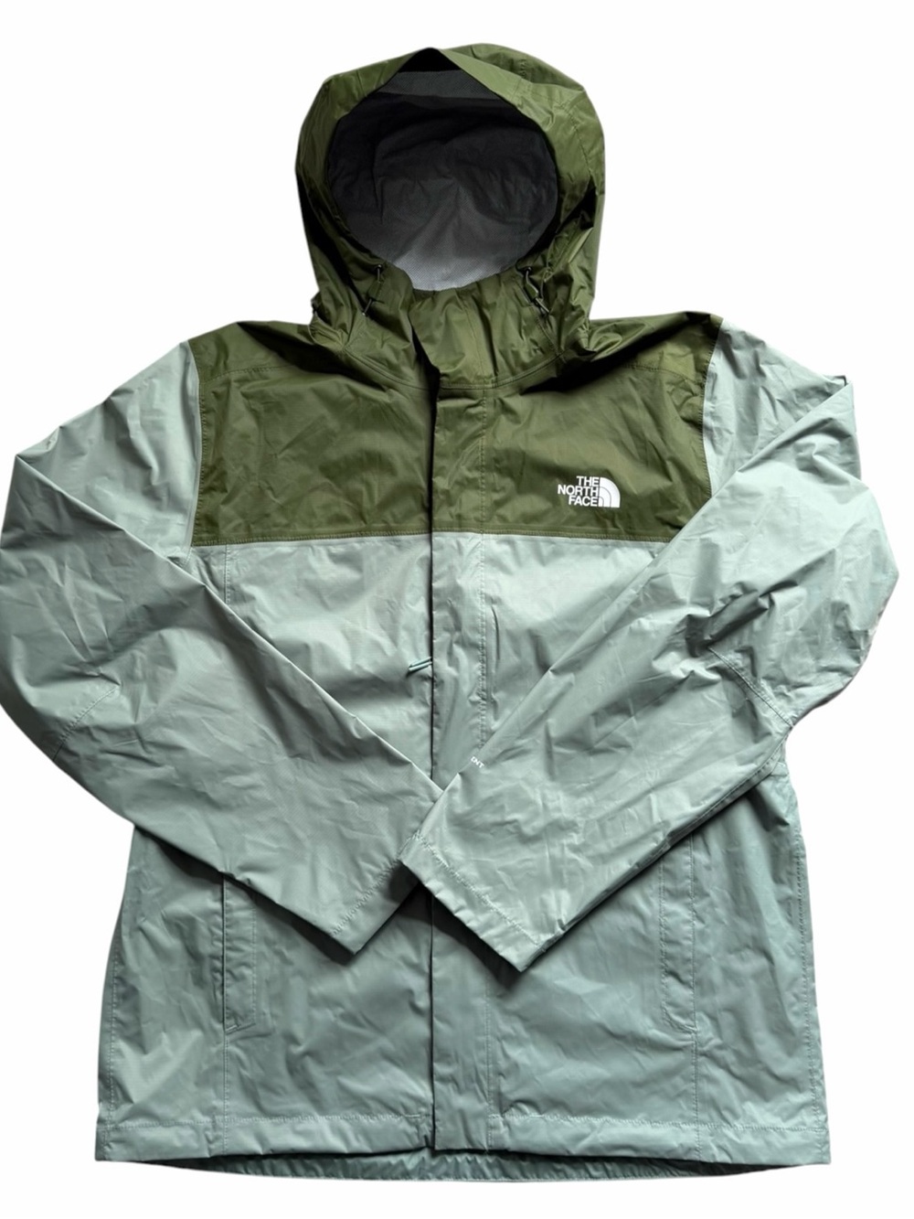 The North Face Men’s Vesper Peak Rain Jacket Large Green Waterproof Coat Outdoor